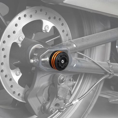 Orange Rear Axle Nut Covers Compatible with Harley Sportster S RH1250S 2021-2024, Pan America 1250 RA1250 2021-2023, CVO Pan America RA1250SE 2024, Sportster S Accessories, See Fitments in Kuwait