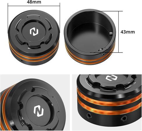 Orange Rear Axle Nut Covers Compatible with Harley Sportster S RH1250S 2021-2024, Pan America 1250 RA1250 2021-2023, CVO Pan America RA1250SE 2024, Sportster S Accessories, See Fitments in Kuwait