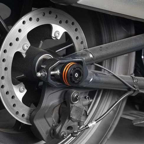 Orange Rear Axle Nut Covers Compatible with Harley Sportster S RH1250S 2021-2024, Pan America 1250 RA1250 2021-2023, CVO Pan America RA1250SE 2024, Sportster S Accessories, See Fitments in Kuwait