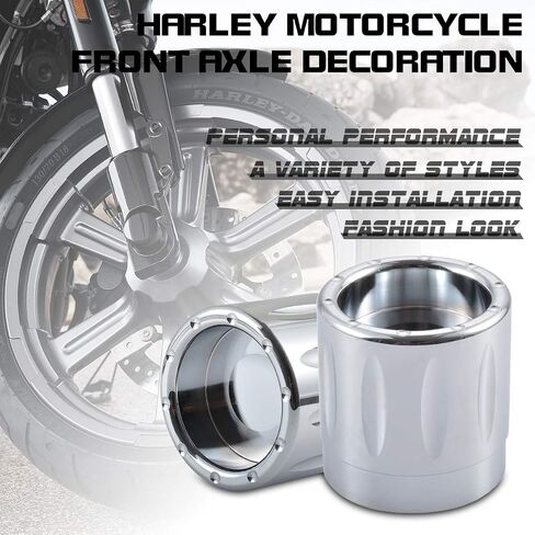 KATUR Motorcycle Rear Axle Cover Cap Nut Bolt Kit CNC Aluminum Axle Nut Cover Cap Set Compatible with Harley Sportster XL 883 1200 Dyna Touring V-Rod Softai Glide(Black) in Saudi Arabia