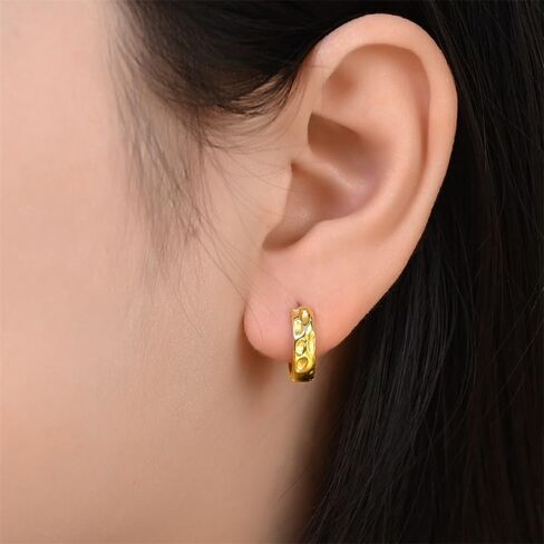 أقراط طعنة من الذهب المطلية بالذهبية 14 - أقراط لؤلؤة عصرية مع تصميمات متدلية الحد الأدنى ، ووزارة خفيفة الوزن S925 STERLING SILVEN in Kuwait