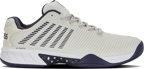 K-Swiss Men's Hypercourt Express 2 Tennis Shoe, Brilliant White/Celestial/Evening Primrose, 13 M in Saudi Arabia
