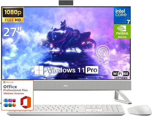 Dell i3477-3666GLD-PUS Inspiron 24 3477 All-in-One-23.8" Anti-Glare- Touch - Intel i3- 8GB Memory- 1 TB SATA HD-IntelR HD Graphics 620, Gold 3-in-1 Media Card Reader in Kuwait