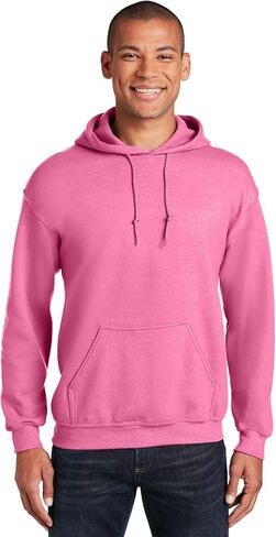 Gildan Men's Heavy Blend Fleece Hooded Sweatshirt G18500 (X-Large, Azalea) in Saudi Arabia