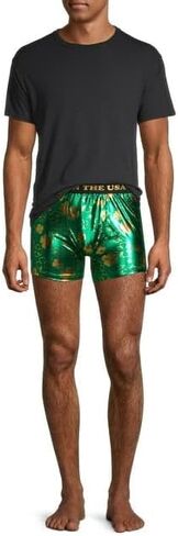 Mad Engine Men's St. Patrick's Day Irish Clover Flag Boxers in Saudi Arabia
