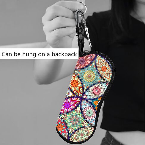 Sunglass Case Soft Glass Case For Women 2 Pack Reading Eyeglass Pouch Easy To Carry Sunglasses Pouch With Hook in Kuwait