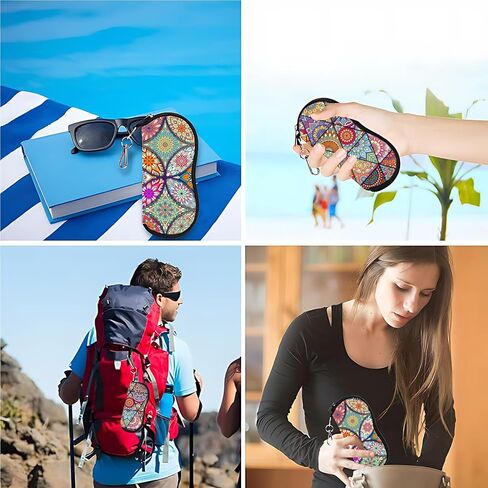 Sunglass Case Soft Glass Case For Women 2 Pack Reading Eyeglass Pouch Easy To Carry Sunglasses Pouch With Hook in Kuwait