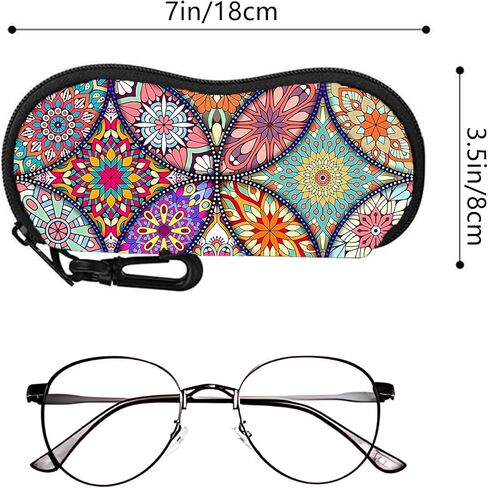 Sunglass Case Soft Glass Case For Women 2 Pack Reading Eyeglass Pouch Easy To Carry Sunglasses Pouch With Hook in Kuwait