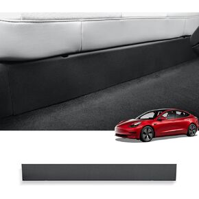 LUCKEASY 7PCS for Tesla Model 3 Highland 2025 2024 Front Rear Door Threshold Strip Center Console Lower 2nd Row Seat Lower Protector Anti-dust Pads TPE for Tesla Model 3 Accessories Black