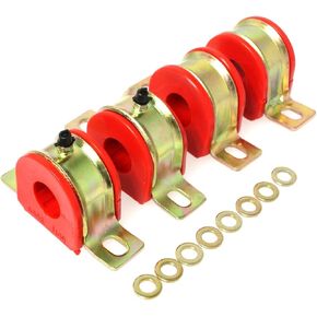 Energy Suspension 3.5175R 1-1/16" Greasable Sway Bar Set for GM , Red