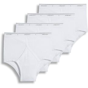 Jockey 4-pk. Full Rise Briefs 30W White