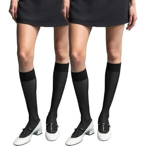 L'eggs 360 Women's Sheer Knee High Socks for Style and Comfort, One Size (Pack of 2)