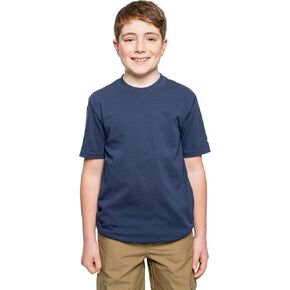 Youth UPF 30+ Breathable Dri-Balance Short Sleeve T-Shirt, with Built-in Bug Protection, Navy, Large (14-16)