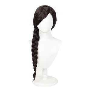 Long Black Curly Cosplay Wig for Women Parties and Halloween