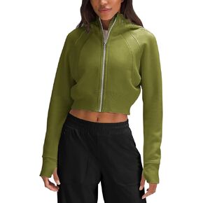 Fengbay zip Up Hoodies للنساء ، صوف طويل الأكمام مبطنة بالقلع غير الرسمي للبلوزات مع ثقب الإبهام