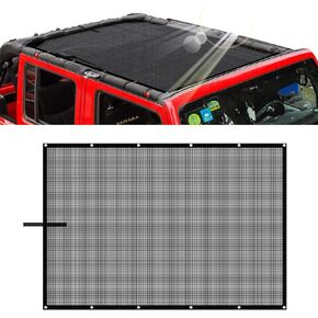 Mesh Shade Bikini Top for Jeep Wrangler TJ 1997-2006, UV Protection Sunshade Cover, Front & Rear Passenger Coverage, Breathable