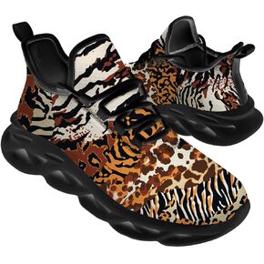 Ciadoon Leopard Shoes for Men Women Road Running Shoes Walking Tennis Sneakers Athletic Jogging Shoes Gifts for Boy Girl in Saudi Arabia
