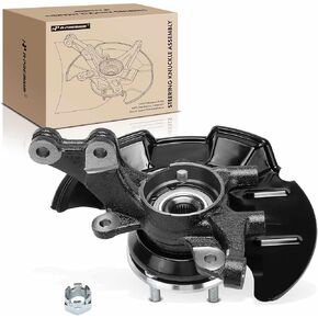 A-Premium Front Left Steering Knuckle & Wheel Bearing Hub Assembly Compatible with Hyundai Elantra 2007-2012, with 4-Wheel ABS, Driver Side