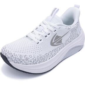 PERSOUL Wide Toe Box Shoes Women Walking Shoes with Arch Support Comfortable Wide Width Tennis Sneakers for Plantar Fasciitis Relief US 6-11