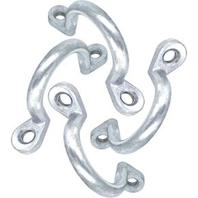 Replacements Trailer Tie Loop 2" I.D. Aluminum Bolt-On Lashing Rope Tie Down Ring Horse（Pack of 4）