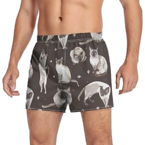 Aflyko Novelty Boxer Shorts Relaxed Fit Boxers Patriot Men's Underwear S-XXL