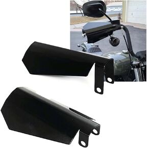 Motorcycle Handguard Coffin Cut Shape Hand Guards for Harley 2007-2023 Electra Glide Street Glide Road Glide Road King Baggers (Chrome)