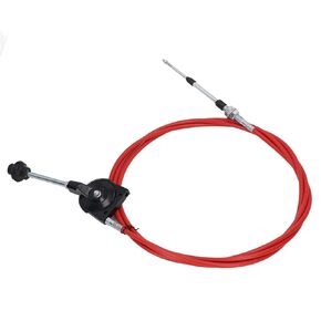 4.5m Manual Throttle Cable PU Tube Stainless Steel Connector Controller Throttle Assembly Cable for Excavator Transport Mixer PU Stainless Steel