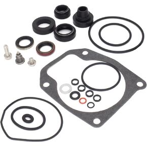 396350 Marine Gearcase Lower Unit Seal Kit for Johnson Evinrude 8-15 HP Outboard Boat Motors replaces 777568 Sierra 18-2656