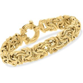 Ross-Simons Italian 18kt Gold Over Sterling Byzantine Bracelet