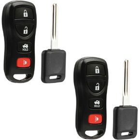 usaremote 2x الإدخال بدون مفتاح FOB مع مفتاح الإشعال الاستبدال لـ Infiniti ex35 FX35 FX45 G35 Q45 QX56 NISSAN 350Z ALTIMA ARMADA MAXIDA SENDRA (KBRASTU15)
