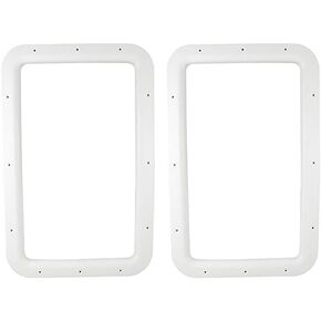 Valterra A77010 Nu Tru White Card Carded Interior Interrance Frame (حزمة 2)