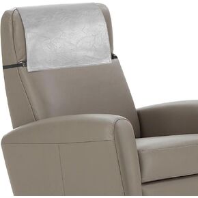 Recliner Headrest Protector,Non Slip Waterproof Headrest Cover(Light Gray)