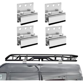 Roof Rack Mounting Brackets, for ProMaster, Boxer, Jumper, Ducato, 304 Stainless Steel Material, Installed Without Drilling (Upgraded Model)
