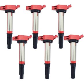 IGNITION COIL 90919A2007 90919-A2004 UF487 UF-487 SET OF 6 COMPATIBLE WITH LEXUS ES350 IS350 RX350 TOYOTA AVALON CAMRY HIGHLANDER RAV4 SIENNA VENZA 3.5L V6 2GR