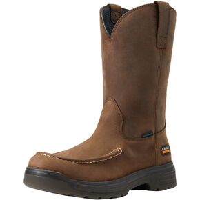 Ariat Mens Turbo Moc Toe Waterproof Work Boot Mocha 9.5 Wide in Saudi Arabia