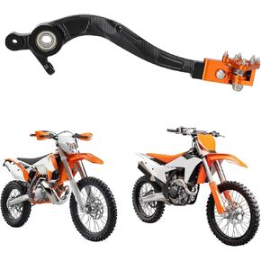 Motorcycle Rear Brake Pedal Foot Lever Foldable CNC for 125 250 300 SX/XC/EXC 250 350 450 SXF/EXCF/XCF Orange
