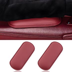 2PCS Car Elbow Pads, Memory Foam Car Center Console Cushion Pad for Knee Leg Elbow, Soft Leather Car Door Armrest Pad for Comfortable Support, Universal Arm Rest Pillow for Most Vehicles (Black)
