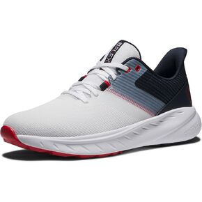 FootJoy Men's FJ Flex Golf Shoe, White/White/Tan, 11 X-Wide in Saudi Arabia