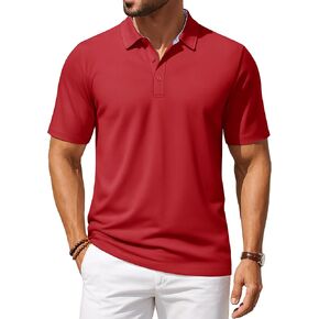 TACVASEN MANS POLO قمصان غولف قميص قصير الأكمام