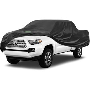Truck Cover Waterproof All Weather - Heavy Duty Pickup Truck Cover Outdoor Indoor Rain UV Protection Universal Fit Length Up to 209 inches Black