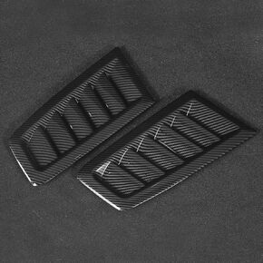 Car hood vent louvers, ABS Front Bonnet Hood Vent, Engine Hood Vent Compatible With Focus Rs Mk2 (2 Pieces)(Carbon Fiber)