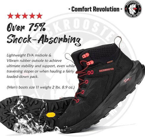 Rockrooster Farmington 2 أحذية المشي لمسافات طويلة للماء للرجال ، 6 " in Kuwait
