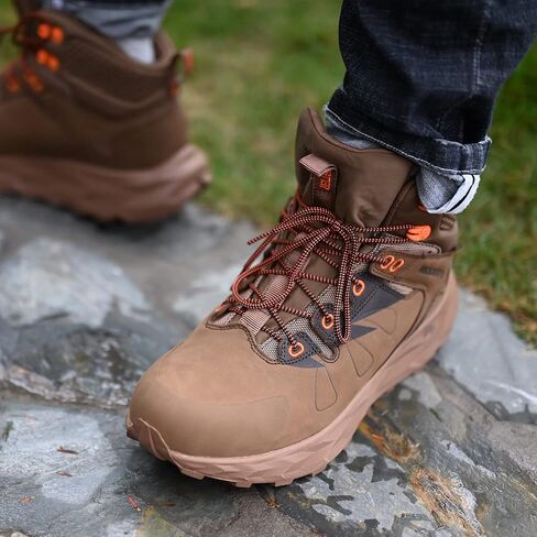 ROCKROOSTER Farmington 2 Waterproof Hiking Boots for Men, 6" Anti-Fatigue Outdoor Nubuck Leather Shoes in Saudi Arabia