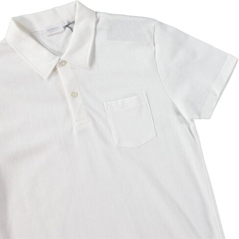 Sunspel Short Sleeve MPOL-1026 Riviera Polo Shirt T-Shirt in White in Saudi Arabia