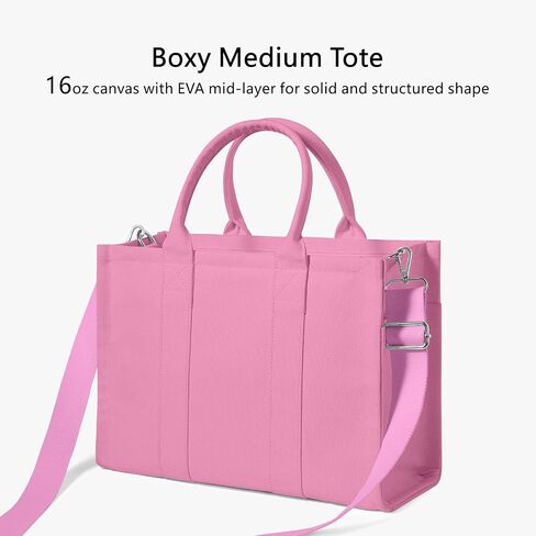 TopDesign Duty Duty Canvas حقيبة للنساء ، حقيبة يد قابلة للتعديل مع 6 جيوب ، كل شيء حمل in Kuwait