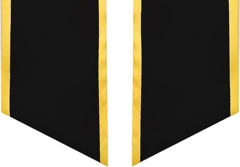 6 Pieces 72 Inch Unisex Graduation Honor Stole Plain Graduation Sash Angled End With Trim for Students Adults in Saudi Arabia