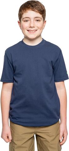 Youth UPF 30+ Breathable Dri-Balance Short Sleeve T-Shirt, with Built-in Bug Protection, Navy, Large (14-16) in Saudi Arabia