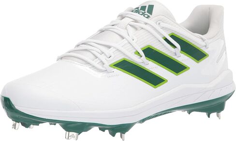 adidas Men's Adizero Afterburner 8 Baseball Shoe, Black/White/White, 8.5 in Saudi Arabia