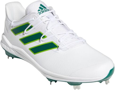 adidas Men's Adizero Afterburner 8 Baseball Shoe, Black/White/White, 8.5 in Saudi Arabia