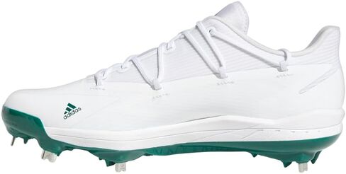 adidas Men's Adizero Afterburner 8 Baseball Shoe, Black/White/White, 8.5 in Saudi Arabia